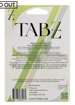 7 Tabz Kratom 3 Tablets