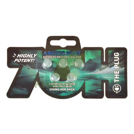 The Plug Arctic Mint 7-Hydroxymitragynine 50mg tablets 5 count Hydroxy