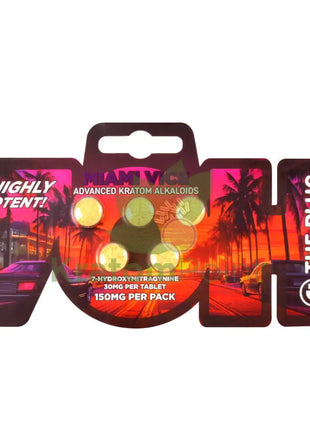 The Plug Miami Vice 7-Hydroxymitragynine 30mg tablets 5 count Hydroxy