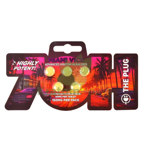 The Plug Miami Vice 7-Hydroxymitragynine 30mg tablets 5 count Hydroxy