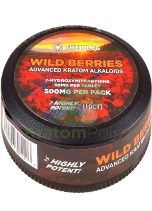 The Plug Wild Berries 7-Hydroxymitragynine 50mg tablets 10 count Hydroxy