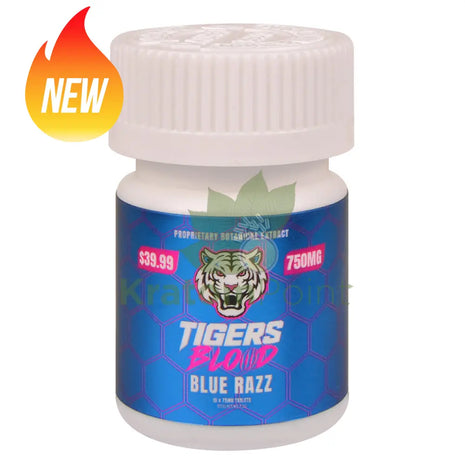 Tigers Blood Cats Claw Blue Razz 75mg Botanical Extract Tablets 10ct - Cats claw