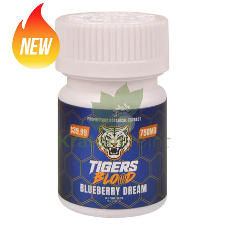 Tigers Blood Cats Claw Blueberry Dream 75mg Botanical Extract Tablets 10ct - Cats claw