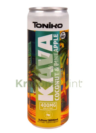 Toniko Coconut & Pineapple Kava 400mg Drink 12oz Kava