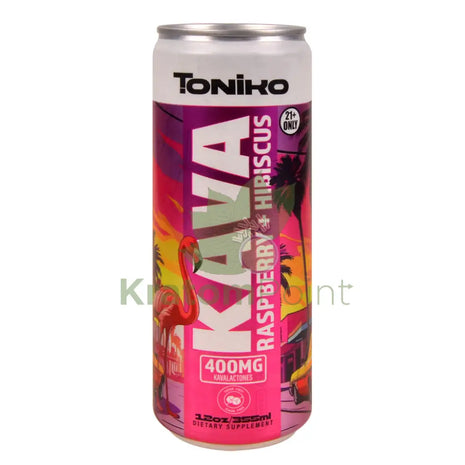 Toniko Raspberry + Hibiscus Kava 400mg Drink 12oz Kava