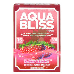 Tusk Aqua Bliss Raspberry Kratom Infused Water Enhancer 300mg