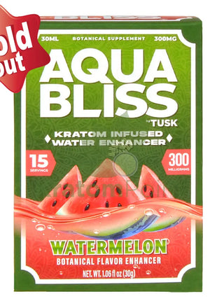 Tusk Aqua Bliss Watermelon Kratom Infused Water Enhancer 300mg