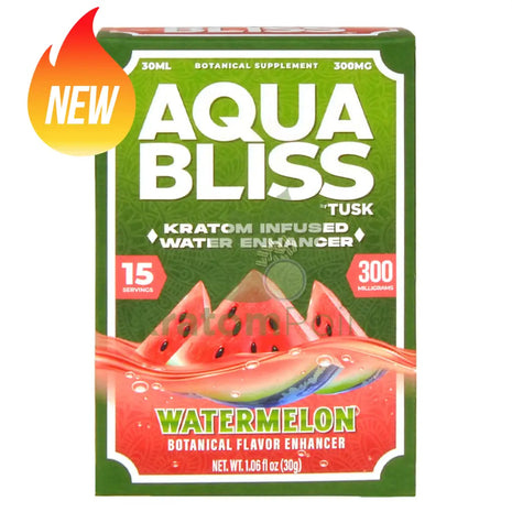 Tusk Aqua Bliss Watermelon Kratom Infused Water Enhancer 300mg