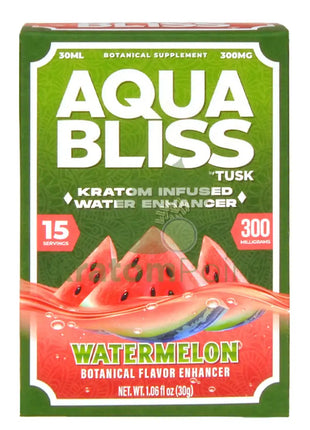 Tusk Aqua Bliss Watermelon Kratom Infused Water Enhancer 300mg