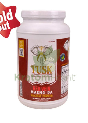 Tusk Kratom 1kg Powder Red Maeng Da