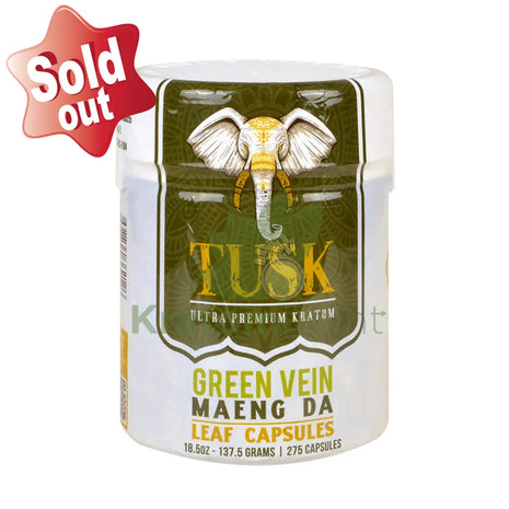 Tusk Kratom Capsules Green Maeng Da 275 Count