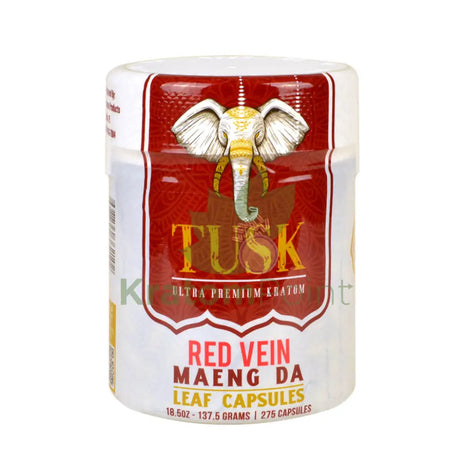 Tusk Kratom Capsules Red Maeng Da 275 Count