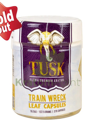 Tusk Kratom Capsules Trainwreck 275 Count