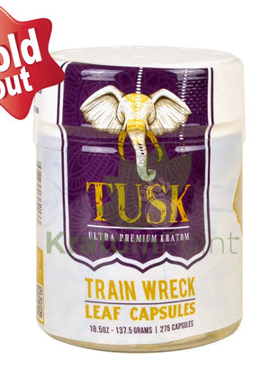 Tusk Kratom Capsules Trainwreck 275 Count