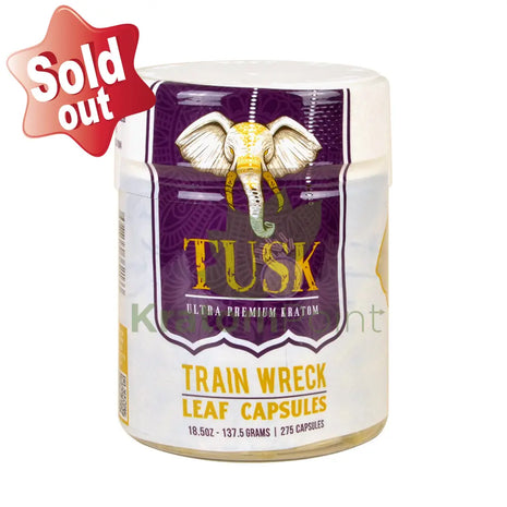 Tusk Kratom Capsules Trainwreck 275 Count