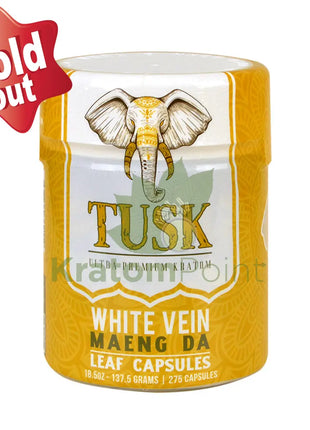 Tusk Kratom Capsules White Maeng Da 275 Count
