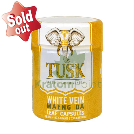 Tusk Kratom Capsules White Maeng Da 275 Count