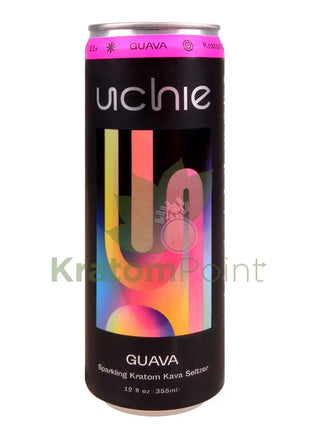 Uchie Guava Sparkling Kratom Kava Seltzer 12fl oz - Kava & Kratom