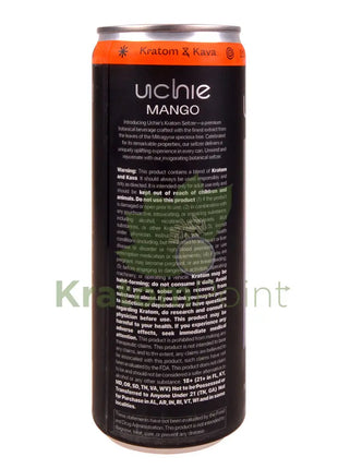 Uchie Mango Sparkling Kratom Kava Seltzer 12fl oz - Kava & Kratom