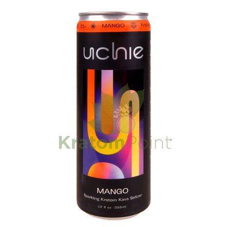 Uchie Mango Sparkling Kratom Kava Seltzer 12fl oz - Kava & Kratom