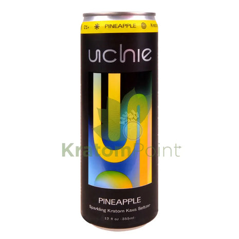 Uchie Pineapple Sparkling Kratom Kava Seltzer 12fl oz - Kava & Kratom