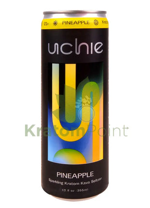 Uchie Pineapple Sparkling Kratom Kava Seltzer 12fl oz - Kava & Kratom