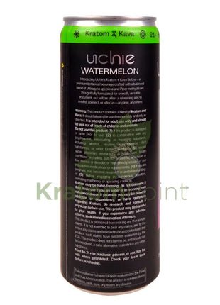 Uchie Watermelon Sparkling Kratom Kava Seltzer 12fl oz - Kava & Kratom