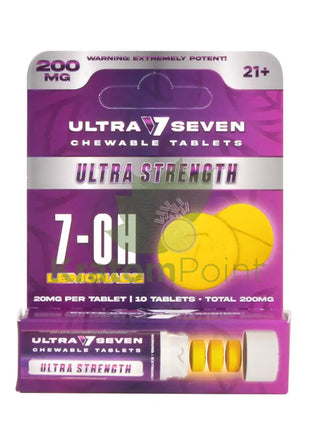 Ultra Seven 7-OH Lemonade Chewable Tablets 200mg 10 count Hydroxy
