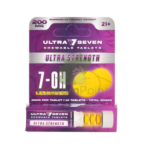 Ultra Seven 7-OH Lemonade Chewable Tablets 200mg 10 count Hydroxy
