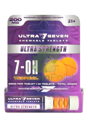 Ultra Seven 7-OH Tropical Chewable Tablets 200mg 10 count Hydroxy