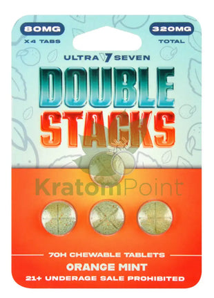 Ultra Seven Double Stacks 7 OH Orange Mint Chewable Tablets 320mg 4count Hydroxy
