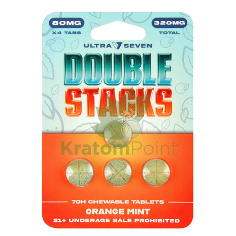 Ultra Seven Double Stacks 7 OH Orange Mint Chewable Tablets 320mg 4count Hydroxy