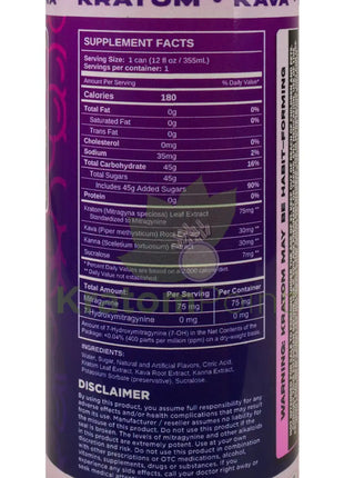 Ultra Seven Grape Herbal Kratom Euphoric Soda Pop 12fl oz
