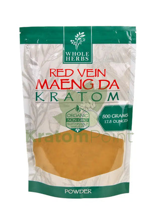 Whole Herbs Red Vein Maeng Da Kratom Powder, 17.5oz