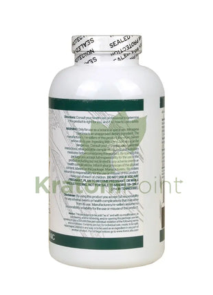 Whole Herbs Red Vein Maeng Da Kratom 500 count capsules-back