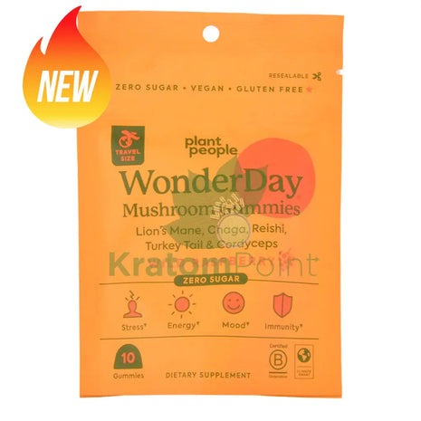 WonderDay Wild Raspberry Mushroom Gummies 10ct - Mushrooms