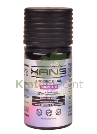 Xans Grape Ape Euphoric Blend 200mg Kratom Tablets 5ct