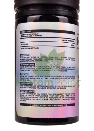 Xans Watermelon Kiwi Euphoric Blend 200mg Kratom Tablets 5ct