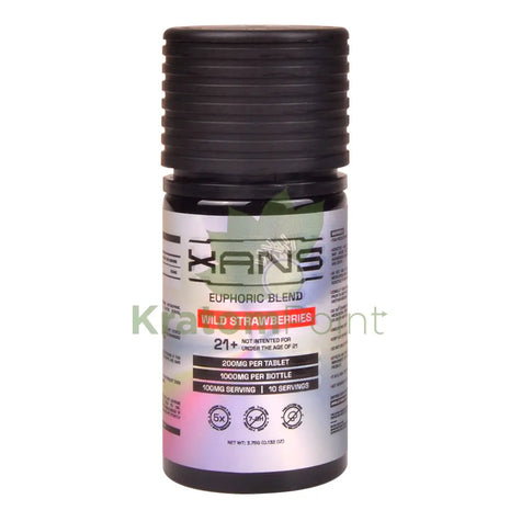 Xans Wild Strawberries Euphoric Blend 200mg Kratom Tablets 5ct