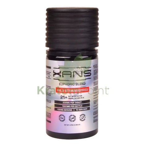 Xans Wild Strawberries Euphoric Blend 200mg Kratom Tablets 5ct