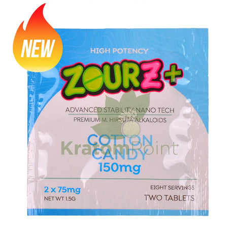 Zourz+ Advanced Stability Nano Tech M.Hirsuta Alkaloids 150mg Cotton Candy 2 count - M.Hirsuta