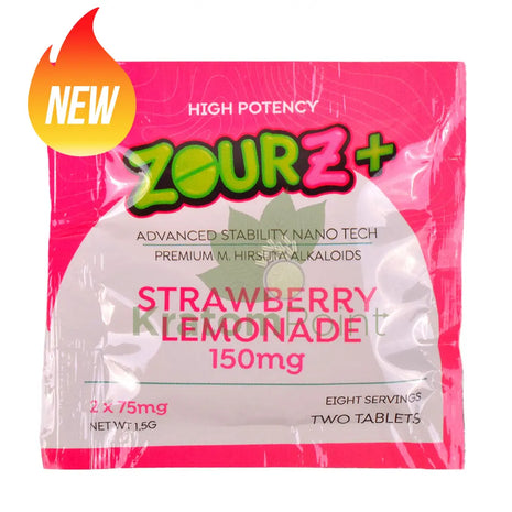 Zourz+ Advanced Stability Nano Tech M.Hirsuta Alkaloids 150mg Strawberry Lemonade 2 count - M.Hirsuta