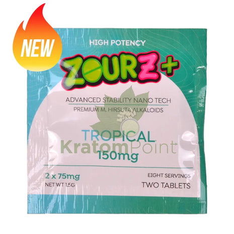 Zourz+ Advanced Stability Nano Tech M.Hirsuta Alkaloids 150mg Tropical 2 count - M.Hirsuta