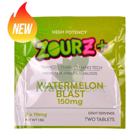 Zourz+ Advanced Stability Nano Tech M.Hirsuta Alkaloids 150mg Watermelon Blast 2 count - M.Hirsuta